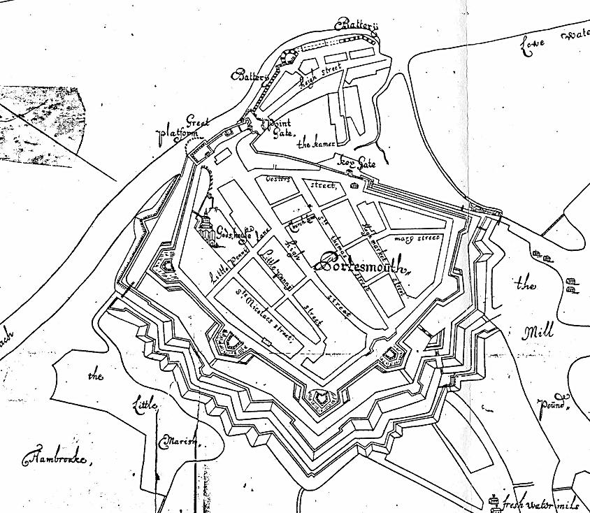 1540 Map of Portsmouth